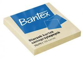 NOTES 75X75 SAMOPRZYLEPNY Bantex
