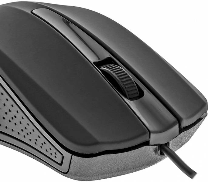 YENKEE Mysz przewodowa USB, 3 przyciski , gumowana
