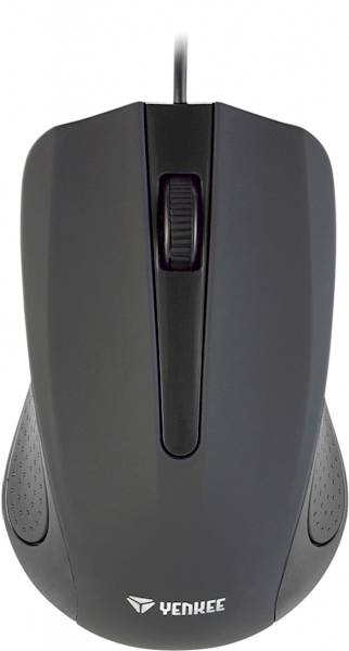 YENKEE Mysz przewodowa USB, 3 przyciski , gumowana