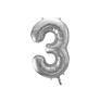 BALON FOLIOWY 3 86CM SREBRNY