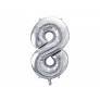BALON FOLIOWY 8 86CM SREBRNY