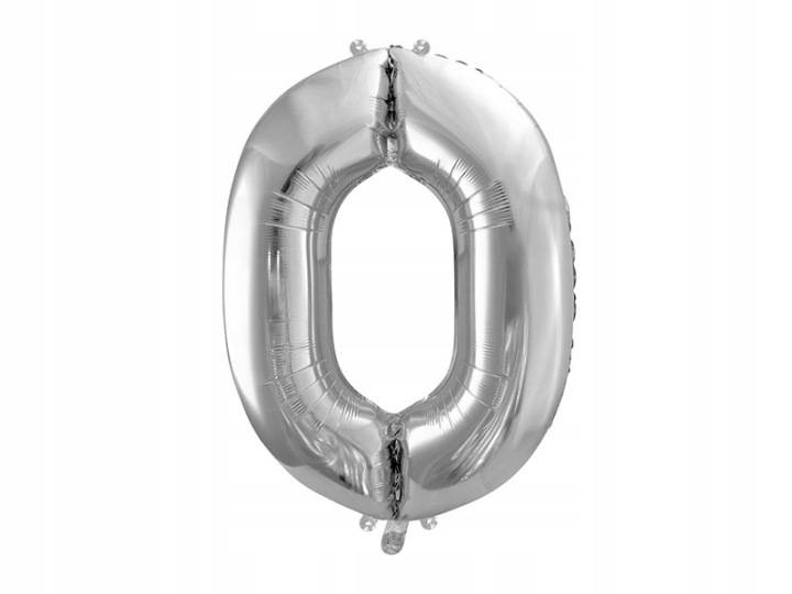 BALON FOLIOWY 0 86CM SREBRNY