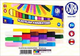 PLASTELINA 18KOL KWADRAT