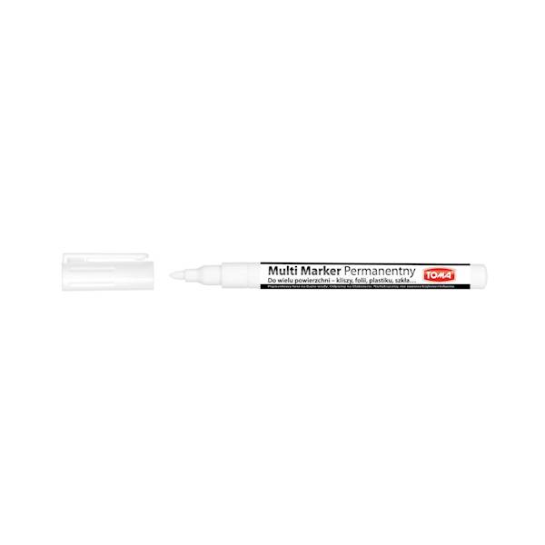 Multi marker permamentny biały Toma TO-333