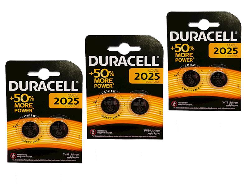 BATERIA  Duracell CR 2025 3V GUZIK BL.2szt.