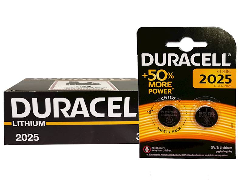 BATERIA  Duracell CR 2025 3V GUZIK BL.2szt.