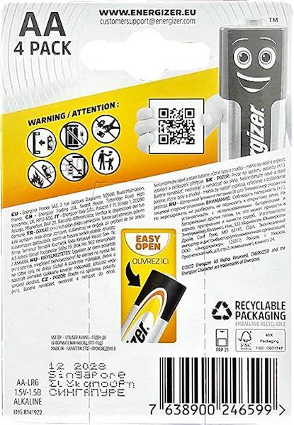 BATERIA Energizer LR06/4 BL Power