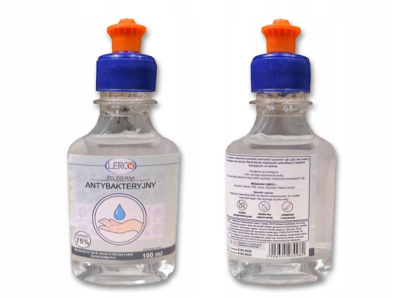 Żel Antybakteryjny 100ml. LERCO