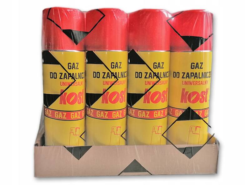 GAZ do zapalniczek 250ml. KOST A-1szt