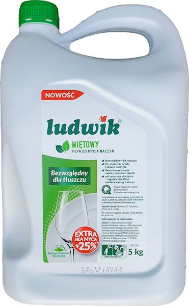 Płyn do Naczyń LUDWIK 5L Mięta