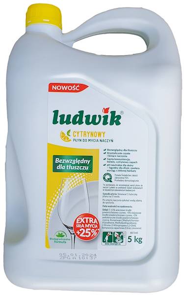 Płyn do Naczyń LUDWIK 5L Cytryna