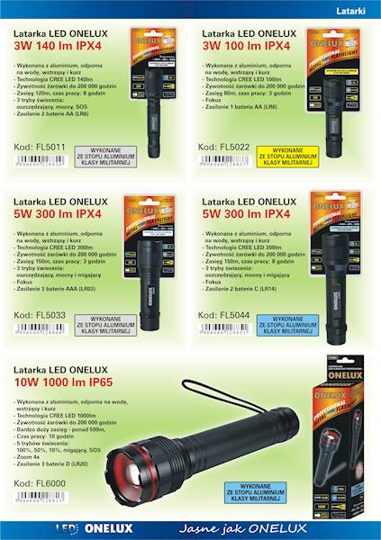 Latarka Onelux Led Cree 5W/2 C/FOCUS FL5044