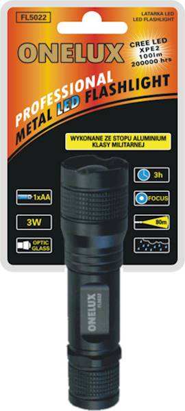Latarka Onelux Led Cree 3W/1AA/F  FL5022