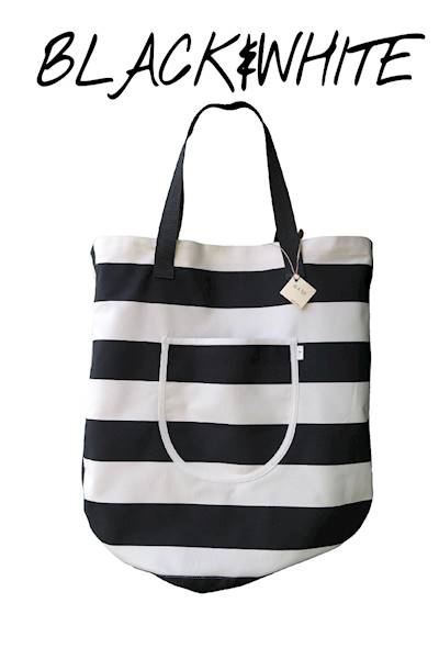 TORBA PLAŻOWA BLACK&WHITE XXL