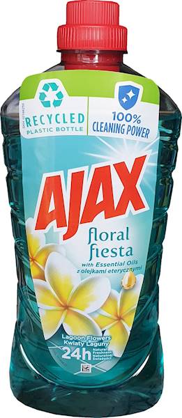 Ajax Płyn  Uniwersalny Lagoon(Kwiaty Laguny) 1L