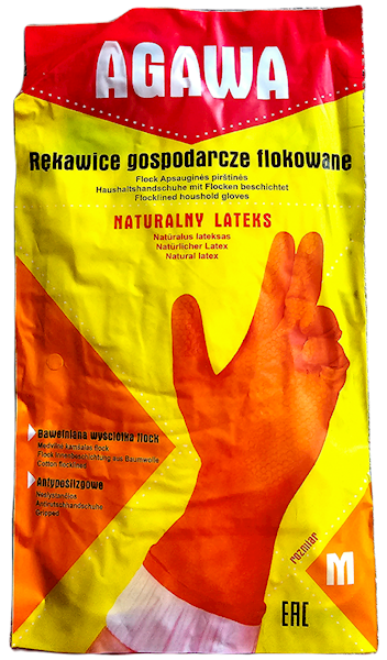 Rękawice Gumowe Żółte  M