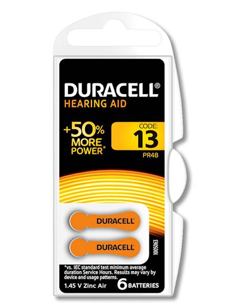 BATERIA  Duracell DA 13 ACTIVAR HG0 Słuchowa