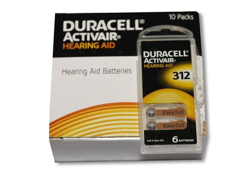 BATERIA  Duracell DA 312 ACTIVAR HG Słuchowa.