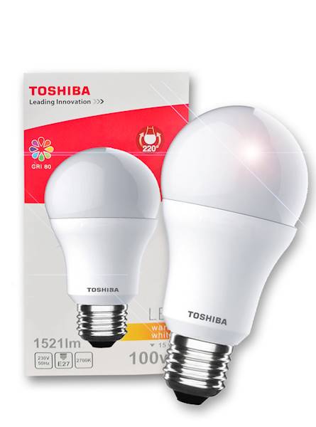 Zarówka LED TOSHIBA E27 A60 15W 1521lm. WW 