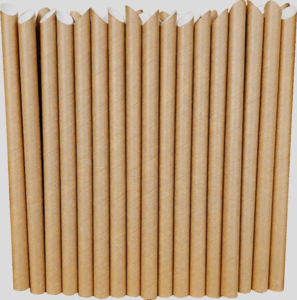 Słomka Papierowa fi 12mm dł 210mm a200 (Kraft Skos
