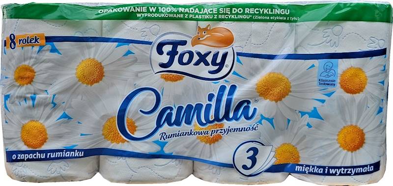 Papier Toaletowy FOXY 3W Rumianek. op-8szt.
