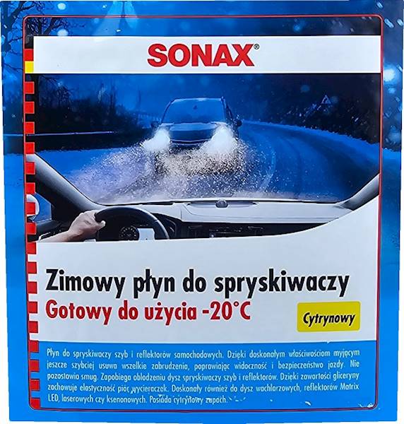 Płyn Zimowy do Spryskiwaczy SONAX Cytrynow -20C 4L