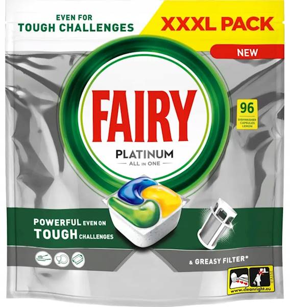 FAIRY Platinium LEMON Tab. do Zmywarki A-96szt.