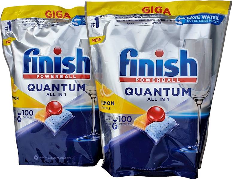 Finish Do Zmywarki QUANTUM 100 szt. Lemon