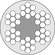 Lina 6x7-FC ocynk. PCV 5,0-6,0mm