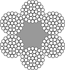 Lina stalowa 6x37M-FC ocynk.12,0mm
