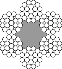 Lina stalowa 6x19M-FC ocynk. 4,0mm