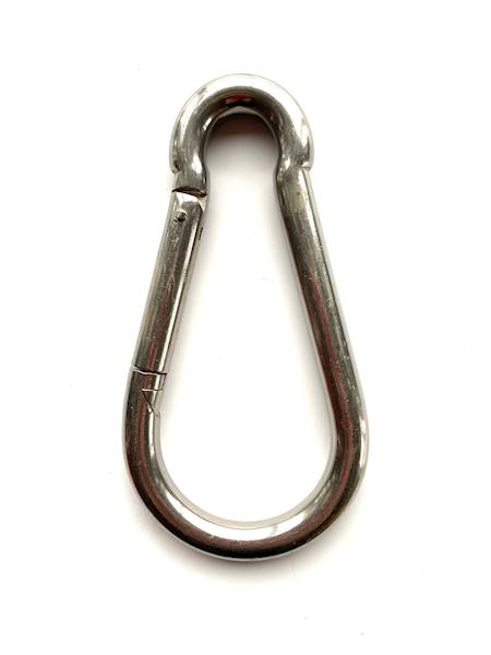 Karabińczyk DIN5299C nierdz. 10x100