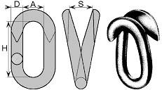 Ogniwo zaklepywane ocynk.10x42