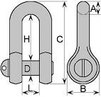 Szakla uniwersalna podłużna ocynk.25mm