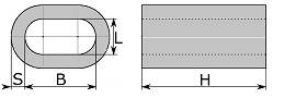 Złączka aluminiowa DIN3093  1,5mm