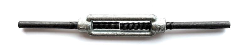 Śruba rzymska DIN1480 czarna 30x255 p-p