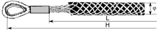 Pończocha kabl.jednoucha kausza 25-35mm