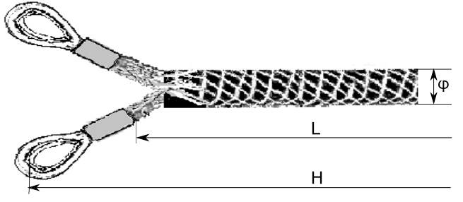 Pończocha kabl.dwuucha kausze 10-15mm