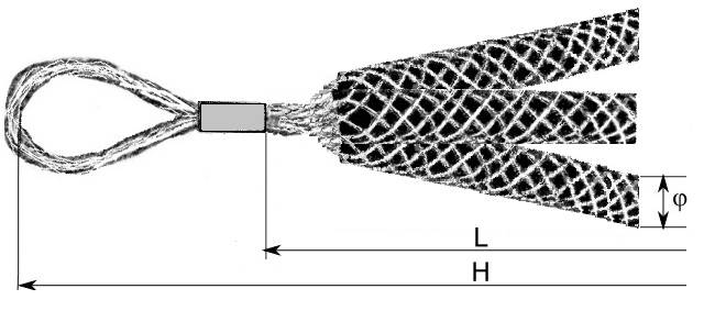 Pończocha kabl.jednoucha potrójna 10-15mm