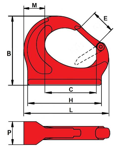 Hak do przyspawania G80 2,00T