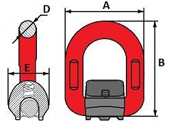 Uchwyt uchylny do przyspawania G80 2,00T