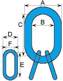 Ogniwo M EN1677-4 G100 26,0-18,0mm