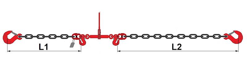 Odciąg łańcuchowy jednoczęściowy G80 22kN