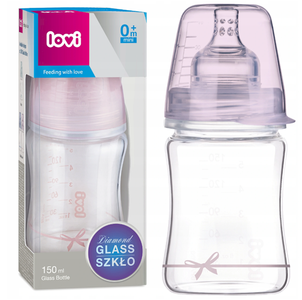 LOVI BUTELKA 150ML SZKLANA BABY SHOWER 74/104
