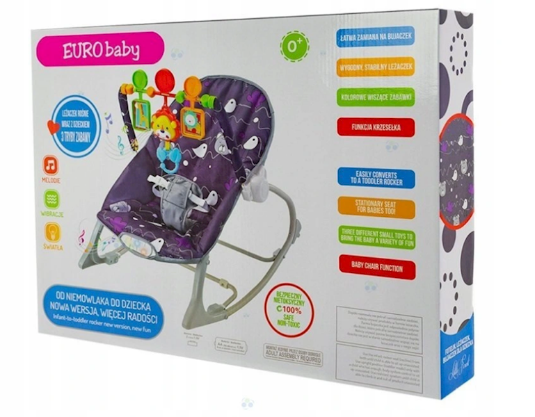 EURO BABY LEŻACZEK 3W1 358 PURPLE