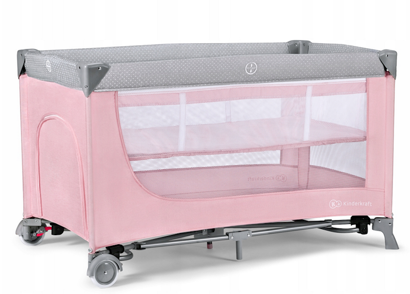 KINDERKRAFT ŁÓŻECZKO TURYSTYCZNE LEODY PINK