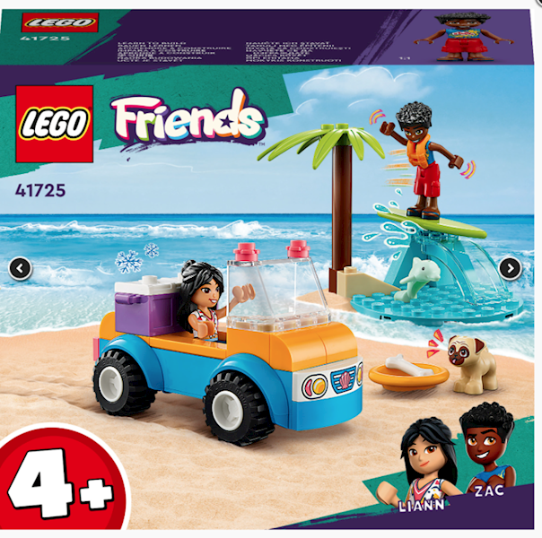 LEGO FRIENDA ZABAWA Z ŁAZIKIEM PLAŻOWYM 41725+