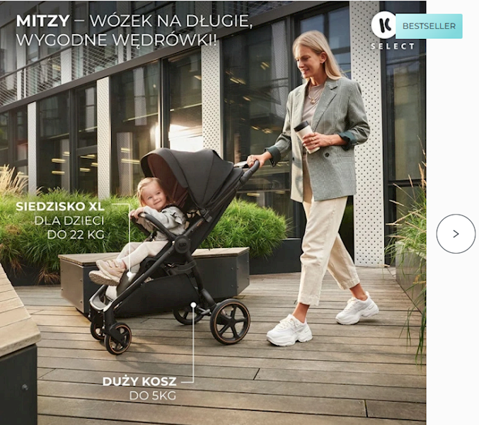 KINDERKRAFT WÓZEK MITZY INK BLACK