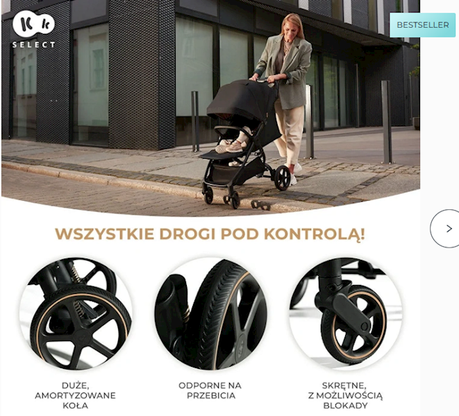 KINDERKRAFT WÓZEK MITZY INK BLACK