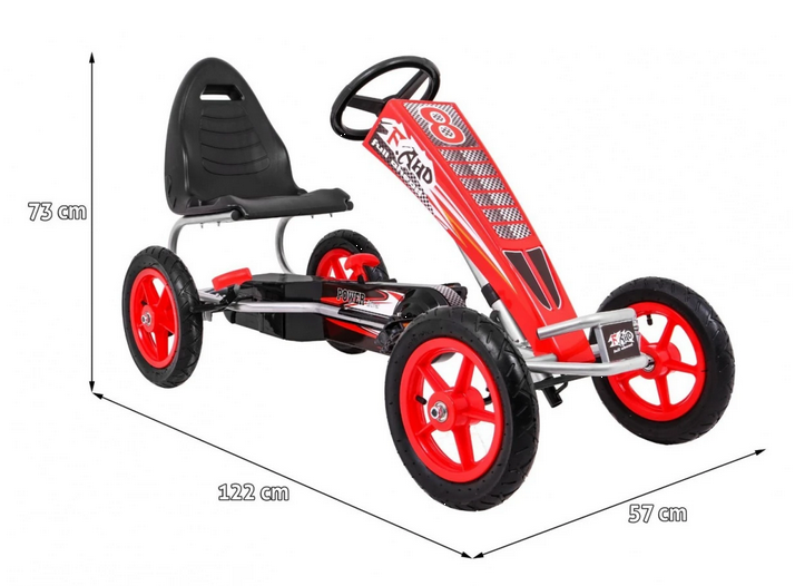 GOKART NA PEDAŁA FULL AHEAD AIR CZERWONY F8-1.CR